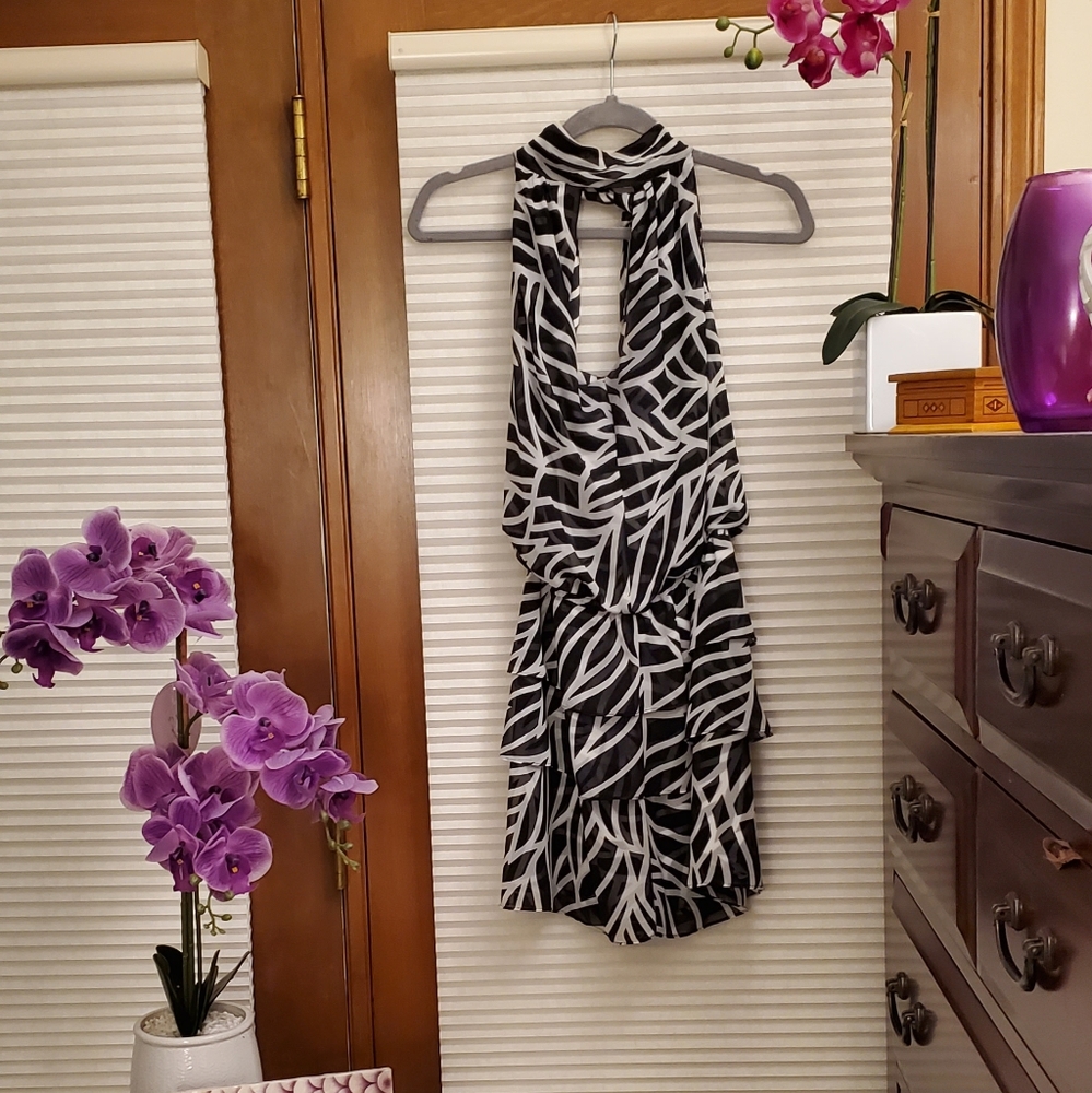 COPY - WHBM Tie Neck Dress